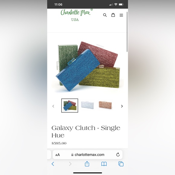 Charlotte Max lucite clutch - Picture 5 of 11